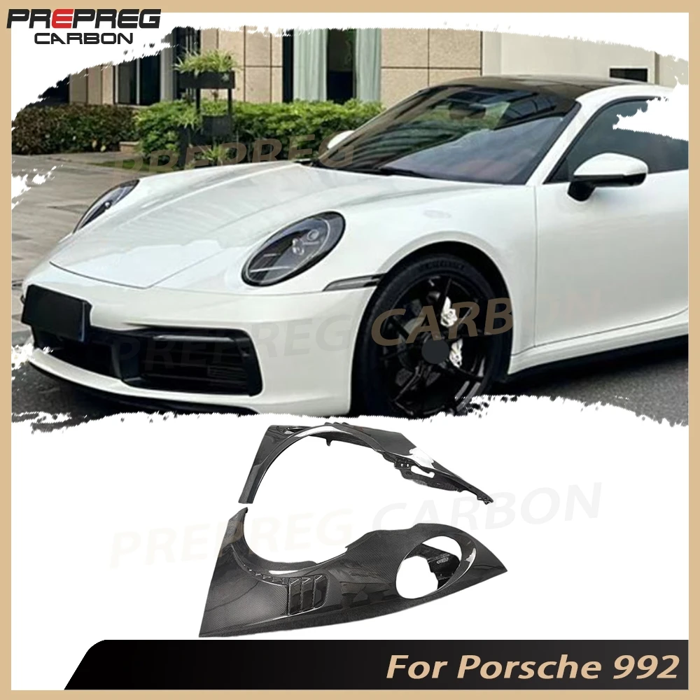 

for Porsche 992 2021-2024 Car Side Vent Air Flow Fender Carbon Fiber Fenders Front Wheel Inner Fenders Body Kits FRP