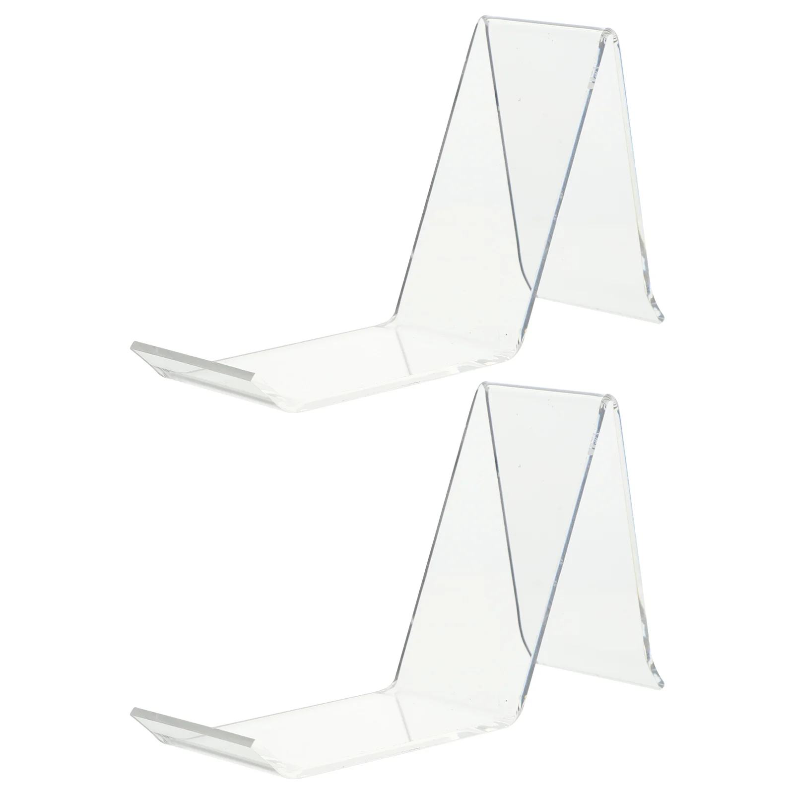 2 Pcs Shoe Support Display Shelf Shelves Retail Shop Stand Acrylic Sandal Sneaker Rack