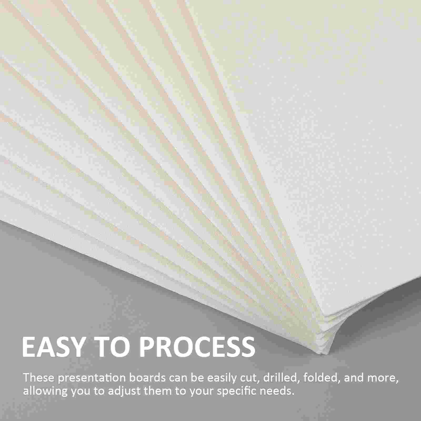 10 Pcs Blow Molded Board Plastic Boards Presentation Blank For Crafts Poster Other Supplies White Crafting Child