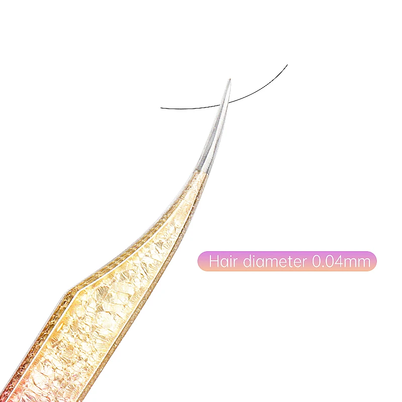 1 Pc Eyelash Tweezers Ice Flower Anti-static 3D Accurate Professional Eyebrows Lash Extension Supplies Makeup Tools