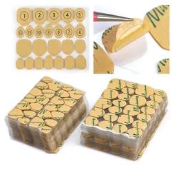 10Sheets/240Pcs Double Side Adhesive Tape Glue Sticker For Fake Nails Super Sticky Waterproof Breathable Transparent Jelly Glue