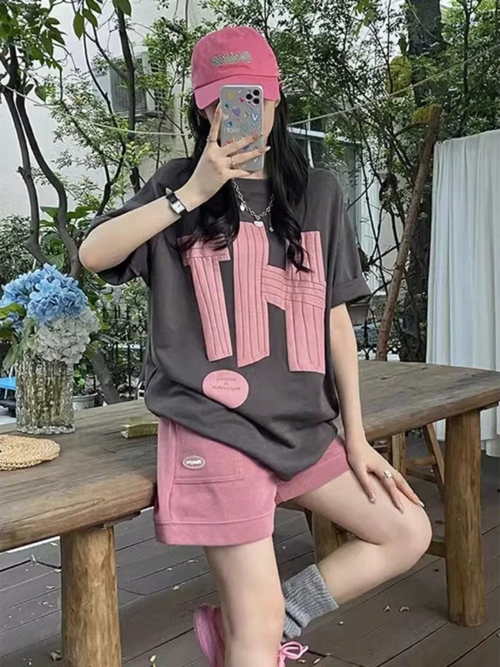 

Woman Shorts Straight Tracksuit T Shirt Outfit Summer Fashion 2025 Chic and Elegant Two-piece Full Short Sets for Women 2 Pieces