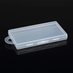 Hot Selling Small Parts Thin Transparent Collapsible Plastic Boxes Small Jewelry Storage Packaging Box 11.5*6.1*1.3cm