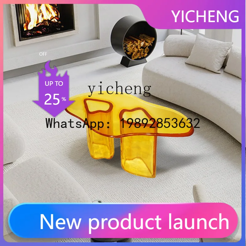 

X1 sales office light luxury coffee table shopping mall store mini model room living room small apartment small table