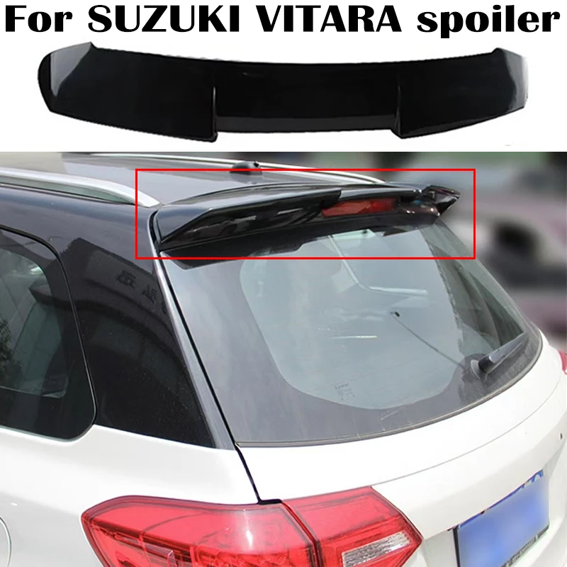 

For Suzuki Vitara Spoiler 2016 2017 2018 2019 2020 High Quality ABS Plastics Rear Trunk Roof Refit wing Car Exterior Accessories