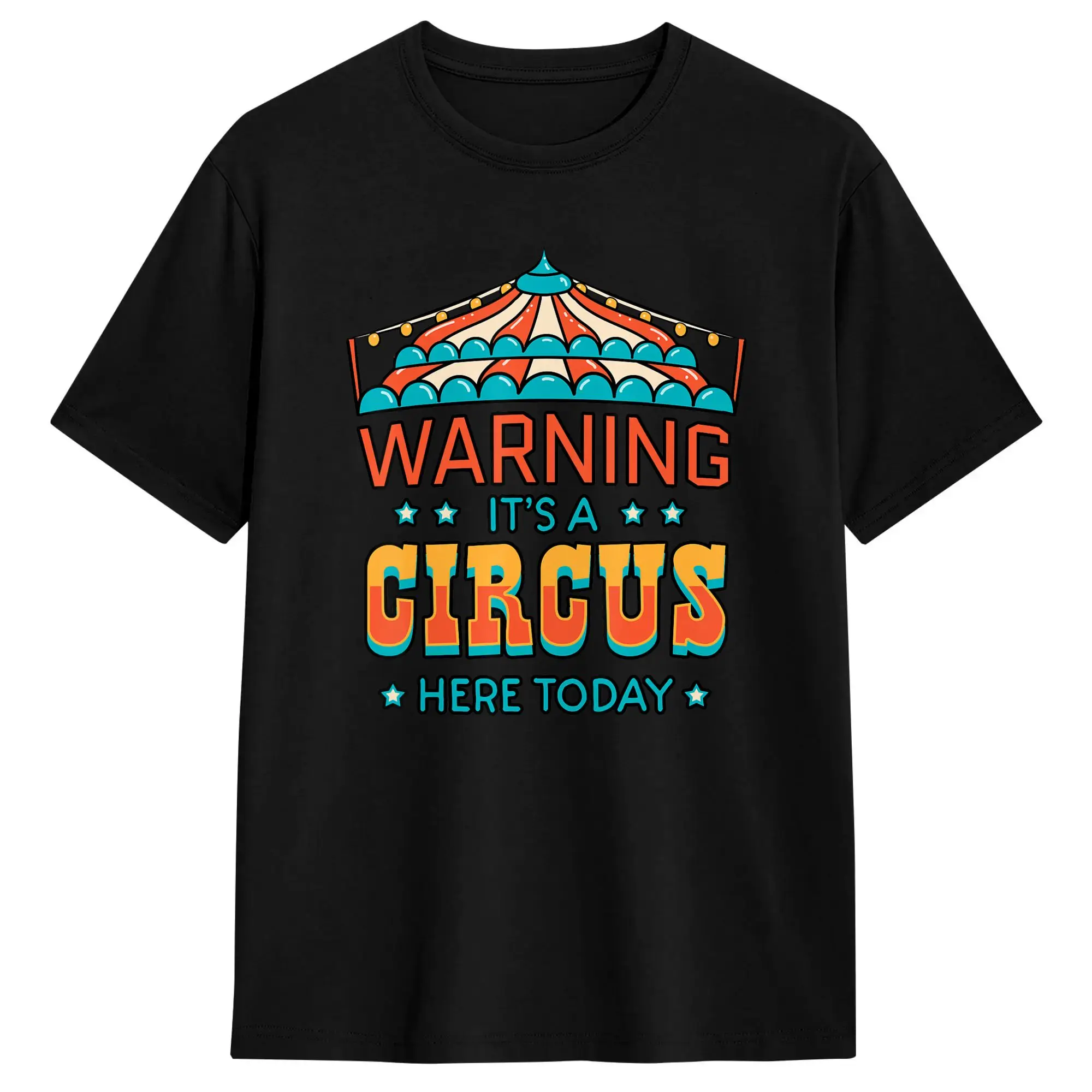 Men Circus Performers Tent Clowns Big Top Carnival Party T-Shirts  100% Cotton Tops Summer Vintage Short Sleeve T-Shirt O Neck