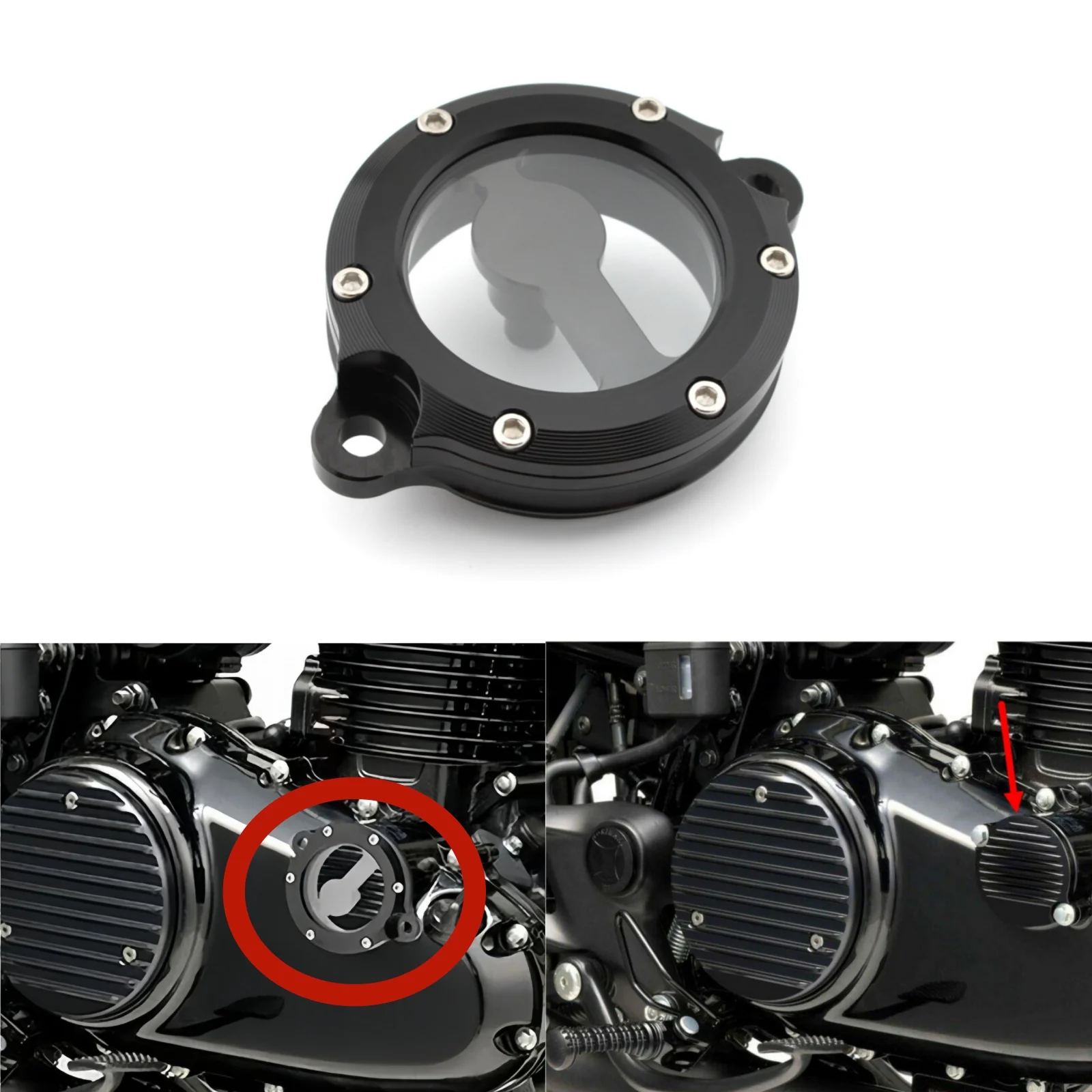 

Для Honda GB350 CB350S NC59 2021 + двигатель мотоцикла, масляный фильтр, крышка сцепления, защитный элемент, корпус кривошипа, комплект крышек статора