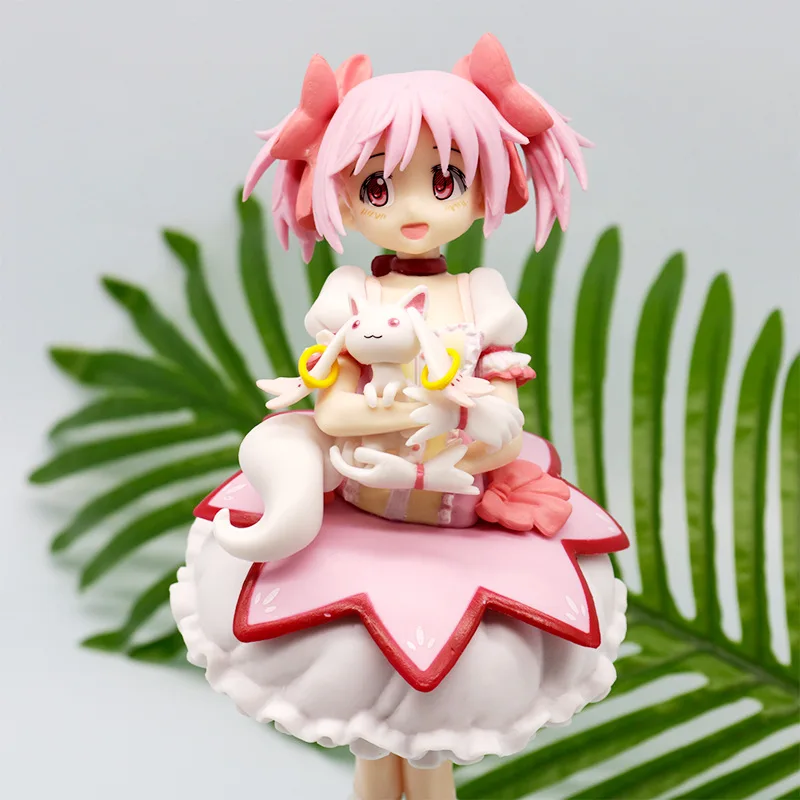 Puella Magi Madoka Magica Anime Figuur 22Cm Kaname Madoka Kawaii Cartoon Pvc Model Pop Desktop Decoratie Collectie Speelgoed Geschenken