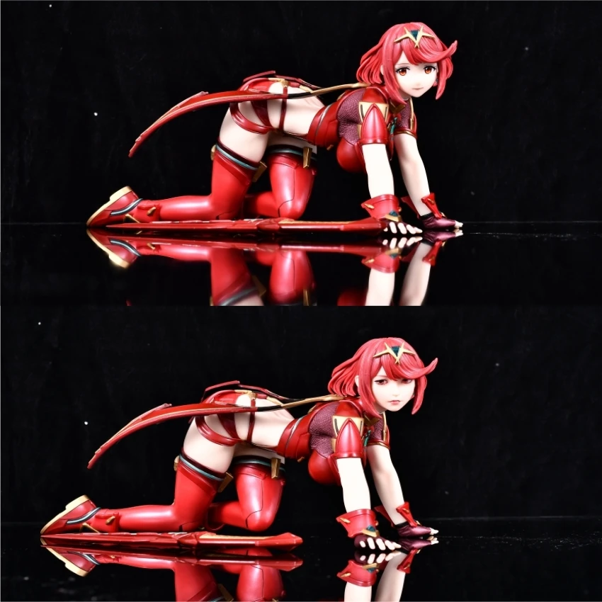 33 سنتيمتر Xenoblade سجلات 2 Pyra و Mythra لعبة فتاة الشكل البلاستيكية عمل أنيمي نموذج اللعب جمع دمى الكبار هدية الكريسماس