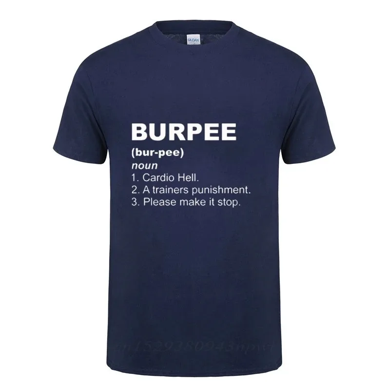 2024 Office Burpee Definition T Shirt Funny Birthday Gift for Men Streetwear Loose Cotton T-Shirt Crossfit Workout Clothing