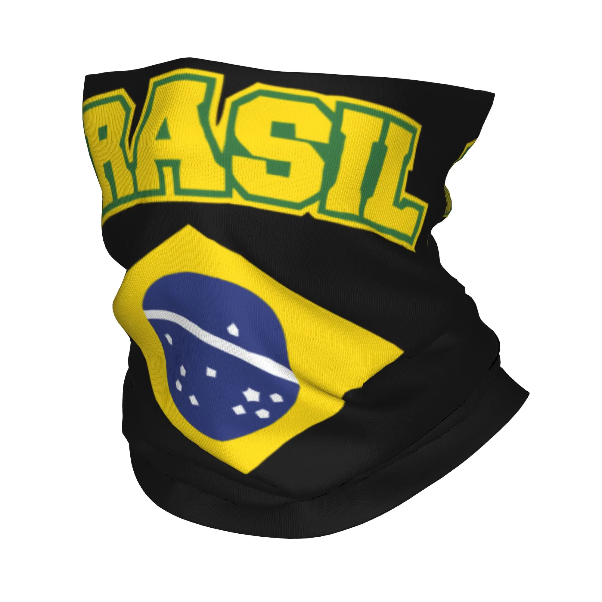 Brazil Flag Brazilian Flag Winter Headband Neck Warmer Men Women Hiking Camping Tube Scarf  Face Bandana Gaiter