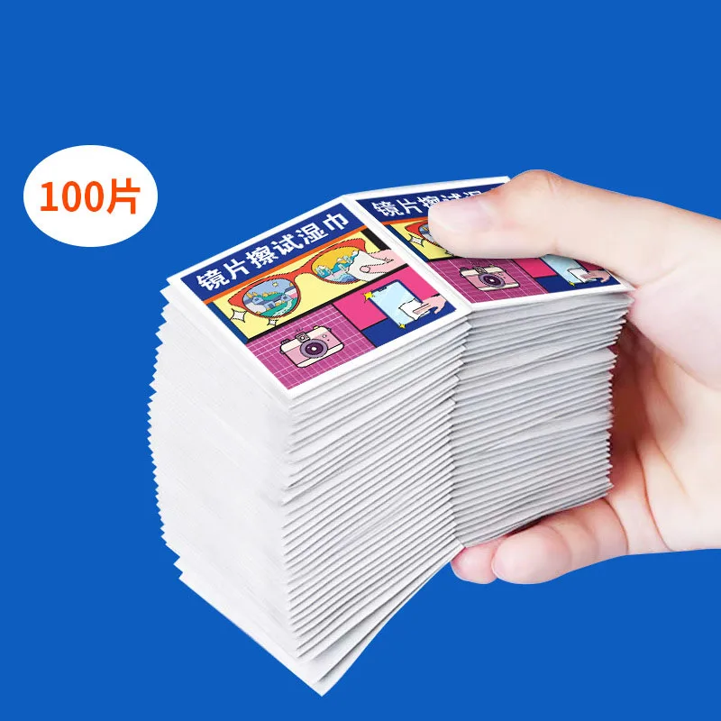 Disposable Lens Cleaning Wipes Microfiber Cloth for Glasses Safe Streak Free，eyeglasses cleaner image 5