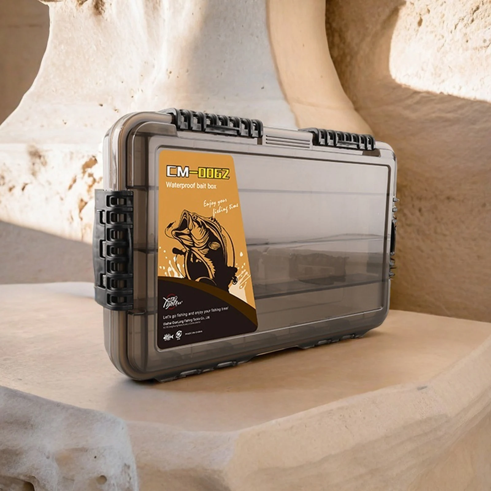 

13.5inches Fishing Lure Box Waterproof Portable Organizer Case For Fishing Bait Lures Large Capacity Multi Grid Fishing Gear Box