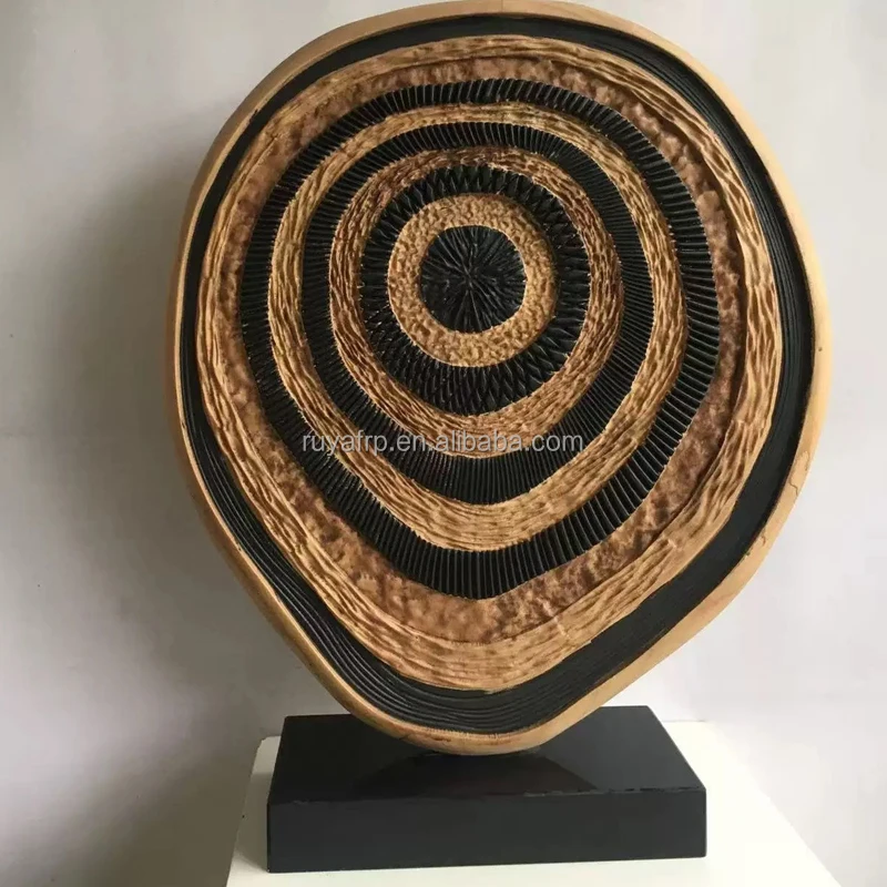 

Изготовленное на заказ двухцветное кольцо из цельного дерева с геометрическим кольцом, скульптура, дизайнерская эффектная деталь для бутикового отеля и декора частной резиденции