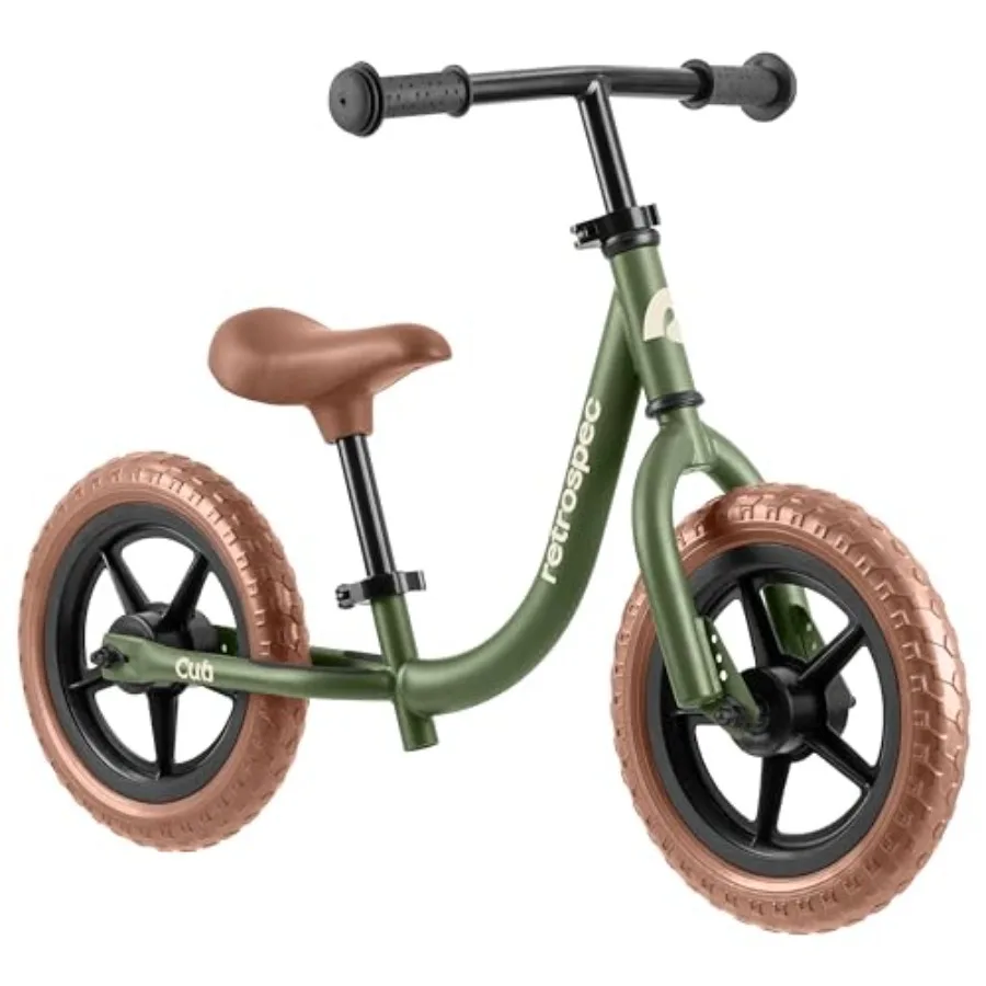

Toddler balance bike for ages 18 months3 years, steel frame, matte blue, puncture-proof tires and ultra-low safe frame design