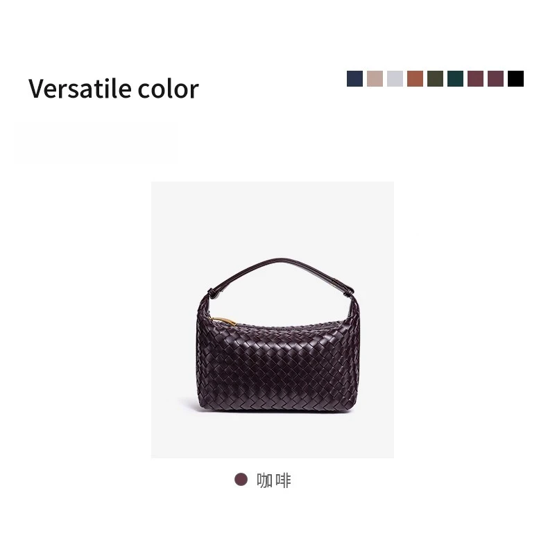 Beliebte Handgewebte Damenhandtasche, Lässige Modische Schulter-Lunchbox-Tasche, Unterarm-Handtasche für Damen – Detail 6