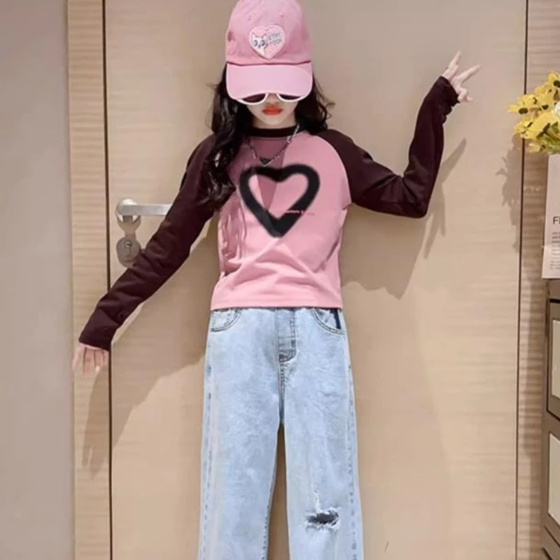 

Printing 2025 Children's Clothing Clothes for Girl From 10 To 12 Years To Fashion 4 Korean Kids Tshirt T-shirt Teen Top Little 7