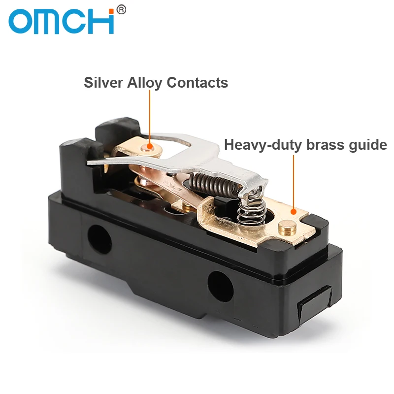 OMCH 1/5/10 قطعة 15A الفضة الاتصال الذاتي إعادة تعيين السفر التبديل Z-15G سلسلة دفع المكبس تشغيل لحظة الحد التبديل #6