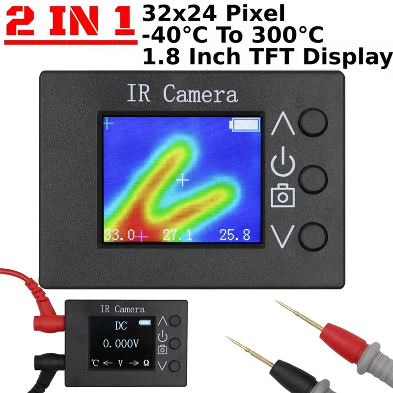 BNVN-Infrared Thermal Imager TFT Screen Infrared Thermal Imager 32X24 Pixels Points Infrared Temperature Sensor Camera