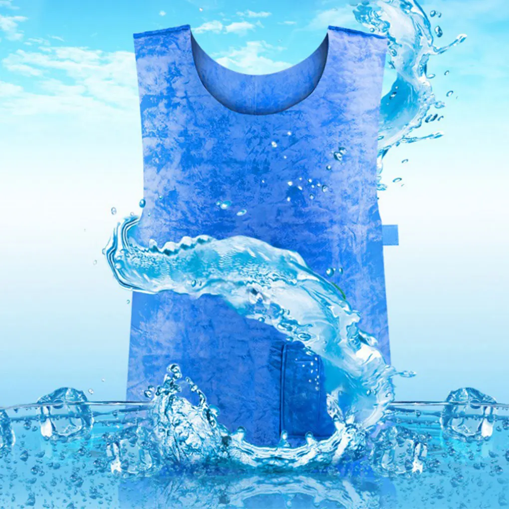 

Summer Cooling Vest Ice Clothes Undershirt Lightweight Cold refrigerant Vest Fabric Ice Vest 아이스조끼 chaleco