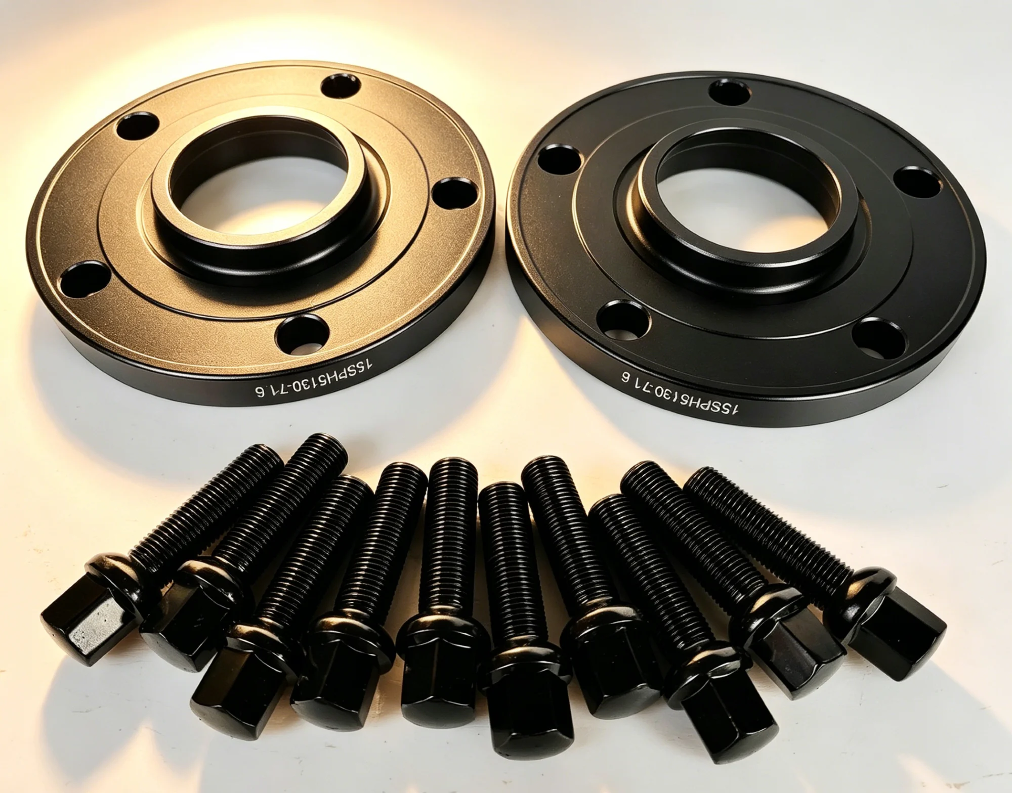 

2x 10mm Hub Centric Wheel Spacer 5*130-71.6 With M14x1.5 Ball Seat Wheel Bolt 6061-T6 Aluminum for Porsche 997 Turbo 991 Cayenne
