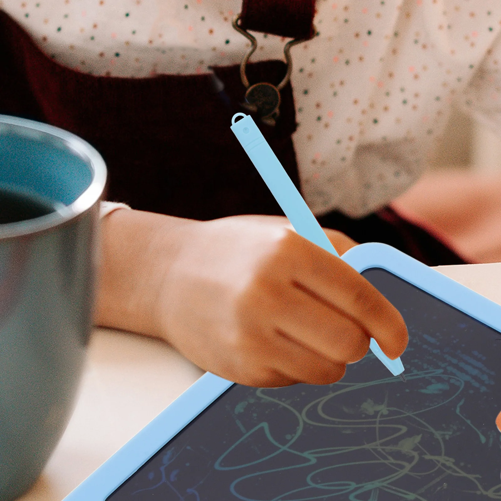 Stylos de peinture LCD pour enfants, tablette d'écriture, planche à dessin, jouet de griffonnage, 6 pièces