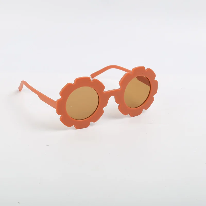 Nowe urocze wielokolorowe okulary przeciwsłoneczne w kształcie słonecznika dla chłopców i dziewcząt, okulary przeciwsłoneczne w stylu outdoorowym odporne na promieniowanie UV, okulary dla dzieci — zdjęcie 6