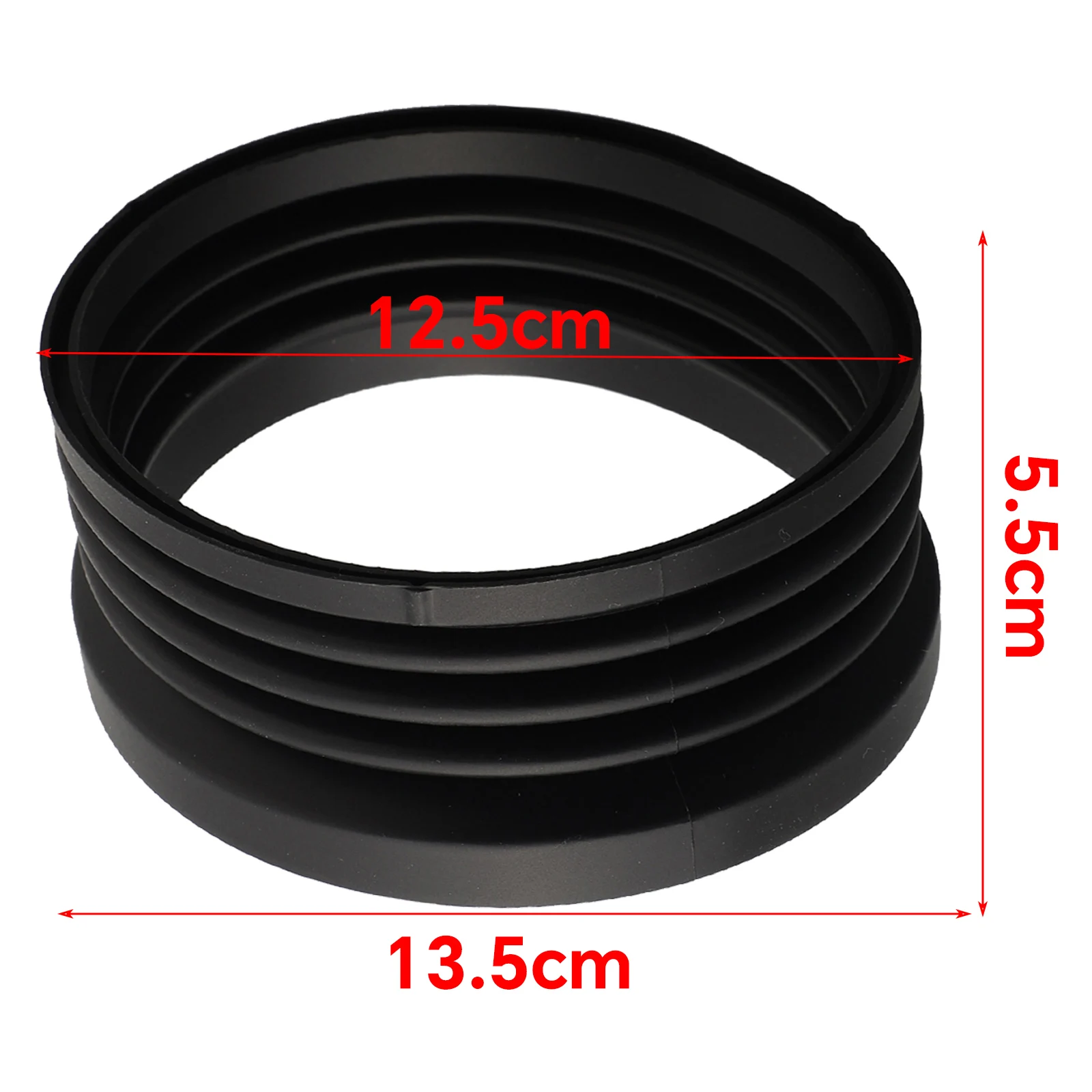 Dose Hopper Bellow Silicone Material 13 5x13 5x5 5cm Size Black Color Preserve the Freshness of Your Coffee Beans