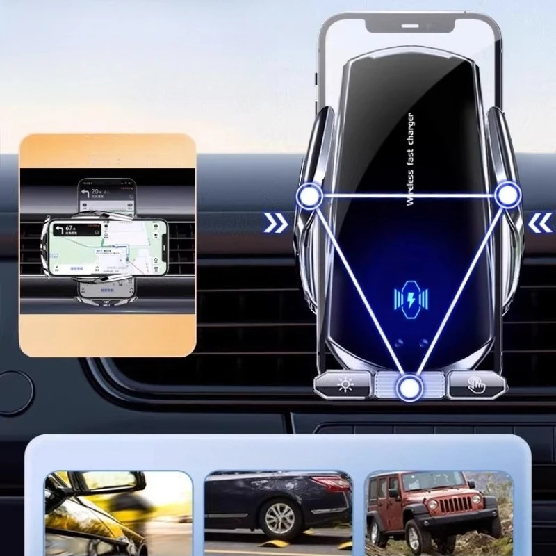 

For Cadillac CT4 2020-2023 Mobile Phone Bracket Car Magnetic Navigation Wireless Charging Supplies Automobiles Accessories