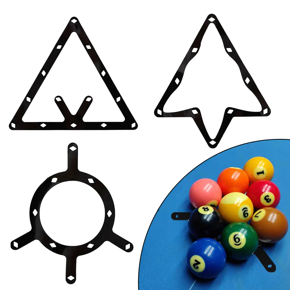 9-Ball Magic Rack Sticker Professional Billiard Rack Sheet Reusable Billiard Positioning Rack Sticker Individual Tournaments