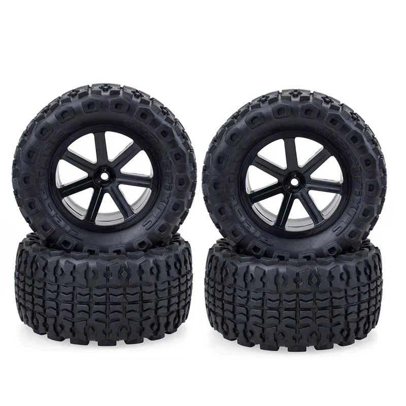

4PCS 110mm Short Course Desert Truck Wheel Rim Tire Set 12mm Hub Hex for 1/10 RC Trxs Remote Control Truggy