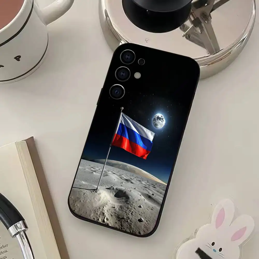 Чехол для телефона R-Russia с флагом F для Samsung S25, S24, S21, S22, S23, S30, Ultra, S20, Plus, Fe, Lite, Note, 10,9,5G, черный чехол