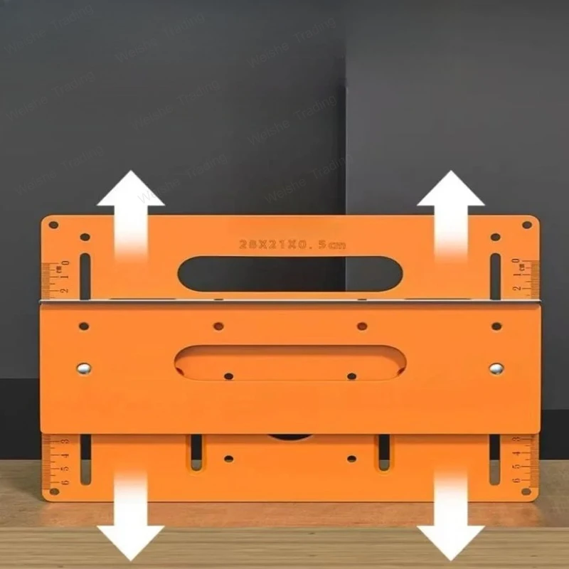 Woodworking Cutting Machine Base Plate Support Wooden Board Bending Cutting Positioning Template Jig Gypsum Board Slotting Tools