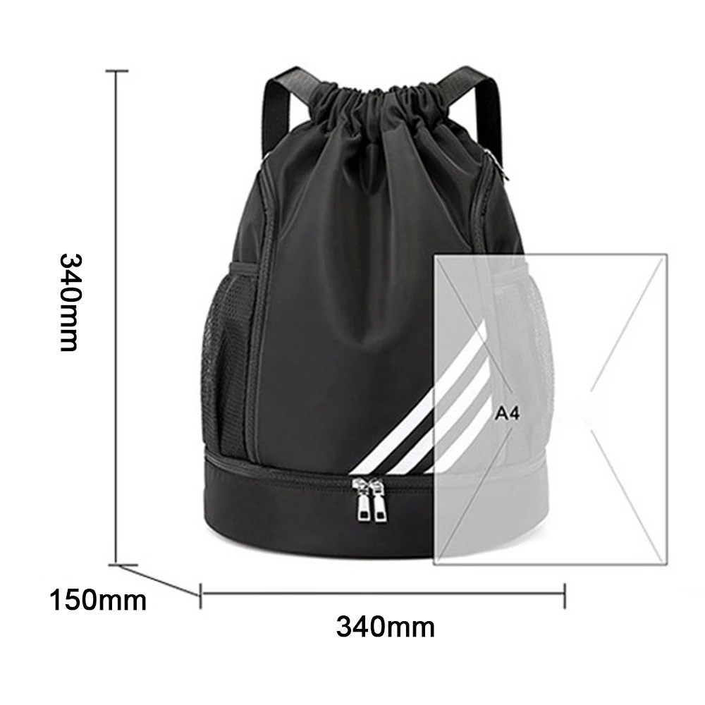 Outdoor Sports Balls Backpack Drawstring Bag Oxford Cloth Basketball Football Organizing Bag Large Capacity Soccer Ball