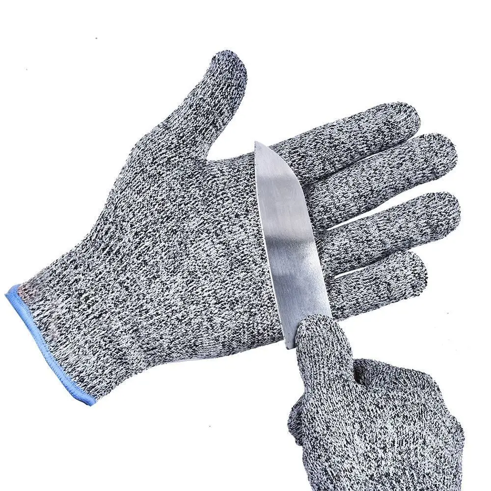 Cut Resistant Gloves, Safety Cut-Resistant Gloves Anti Cut Proof Grey Anti-Cut Level Work Garden Kitchen Safety Work Glove - view 2