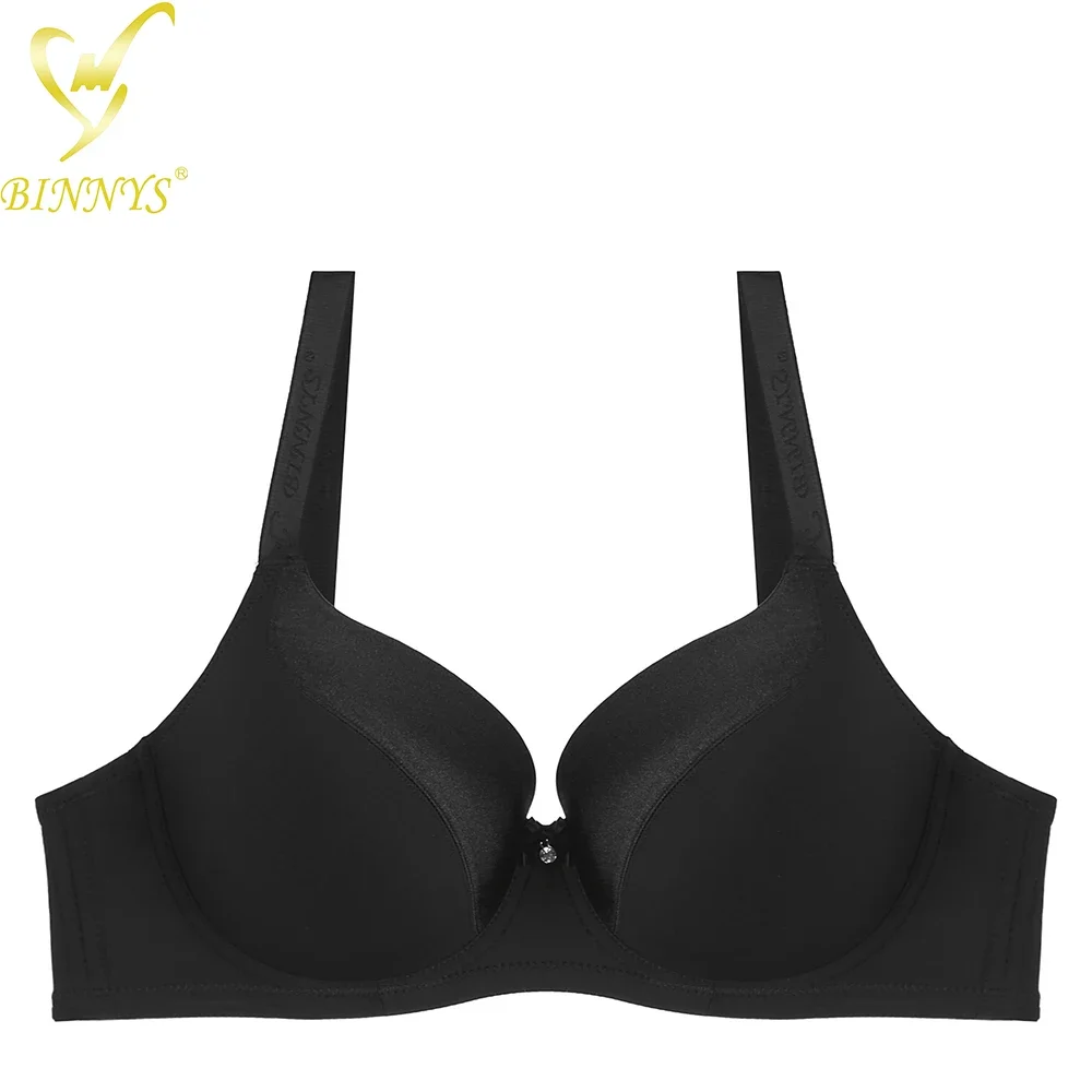 

Women's Bra E Cup Top Full Cup Sexy High Quality Plus Size Big Cup Solid Nylon Underwire Women Bra Binnys