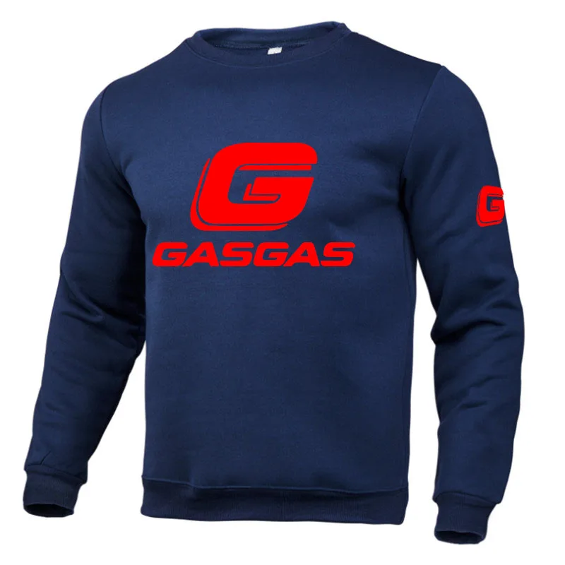 GASGAS-Sudadera con capucha para hombre y mujer, suéter informal de color liso, a la moda, para primavera e invierno