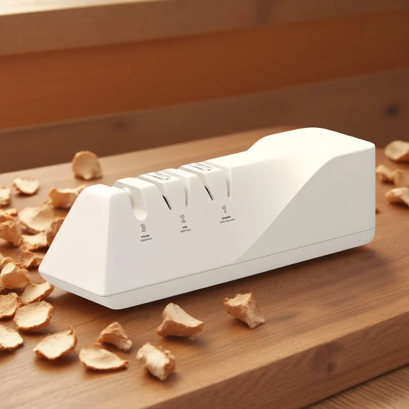 

NEW Electric Knife Sharpener Three Stage High Speed Household Woodworking Tool 360/600/1000# Diamond Grinding Anti Slip Base