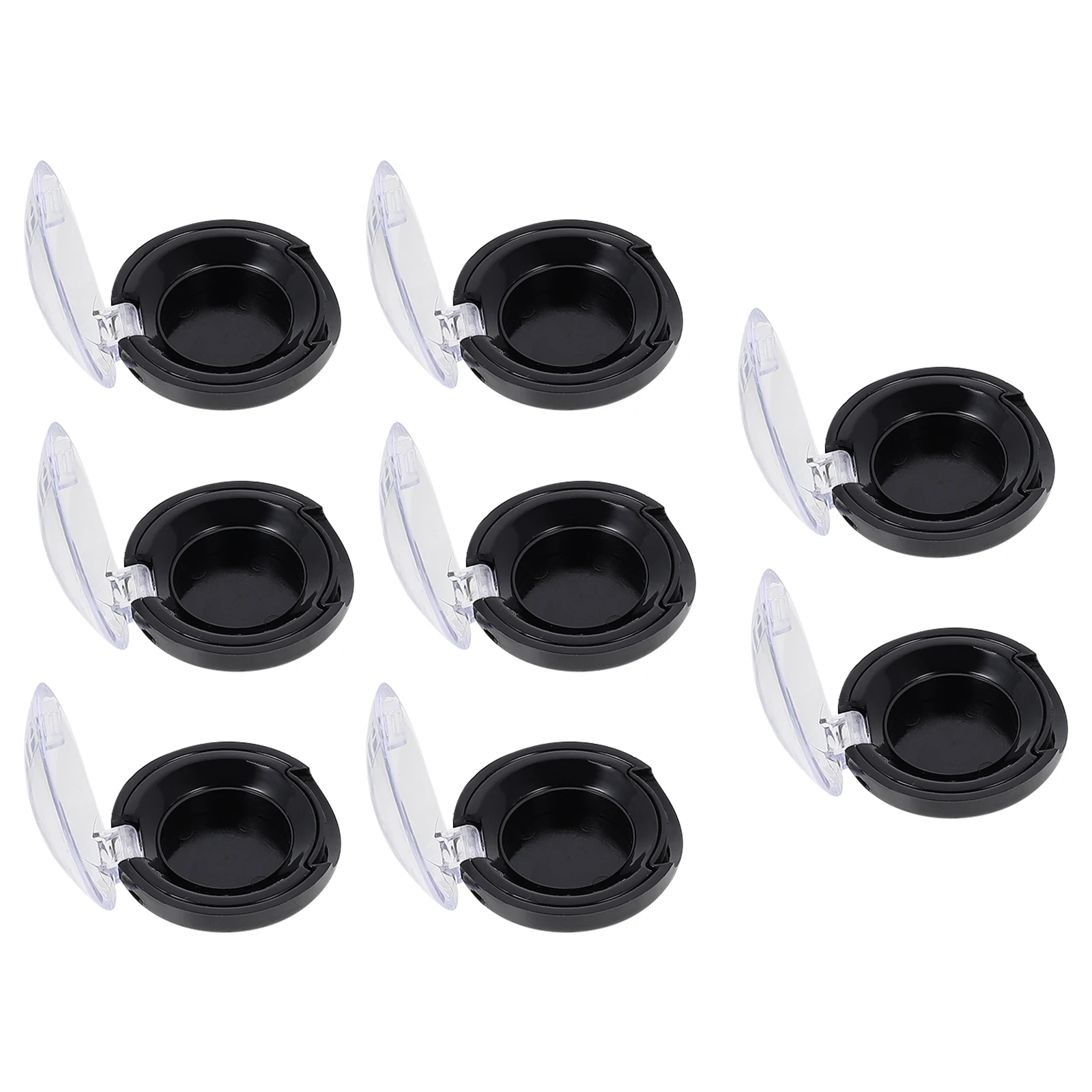 8 Pcs Eye Shadow Box Colorful Eyeshadow Palette Blush Makeup Blank Small Empty Mini Case Plastic Container Organizers Travel