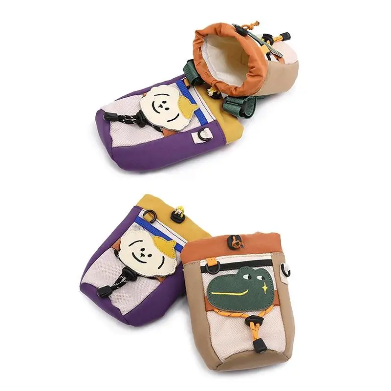 Cartoon Cute Kids Bike Basket Bag Front Handlebar Storage Organizer Water Cup Holder for Bicycle Cycling Outdoor Travel
