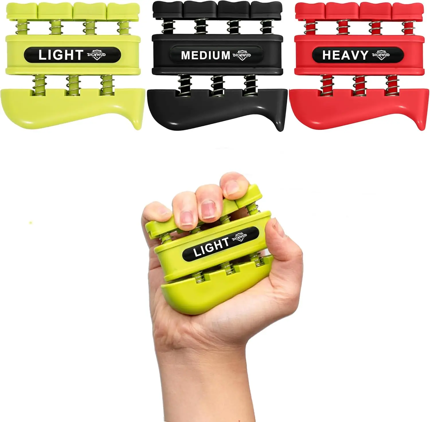 

Grip Strength Trainer Set, 3 Levels for Fingers, Hands, Wrist, Home Gym Climbing Athletes
