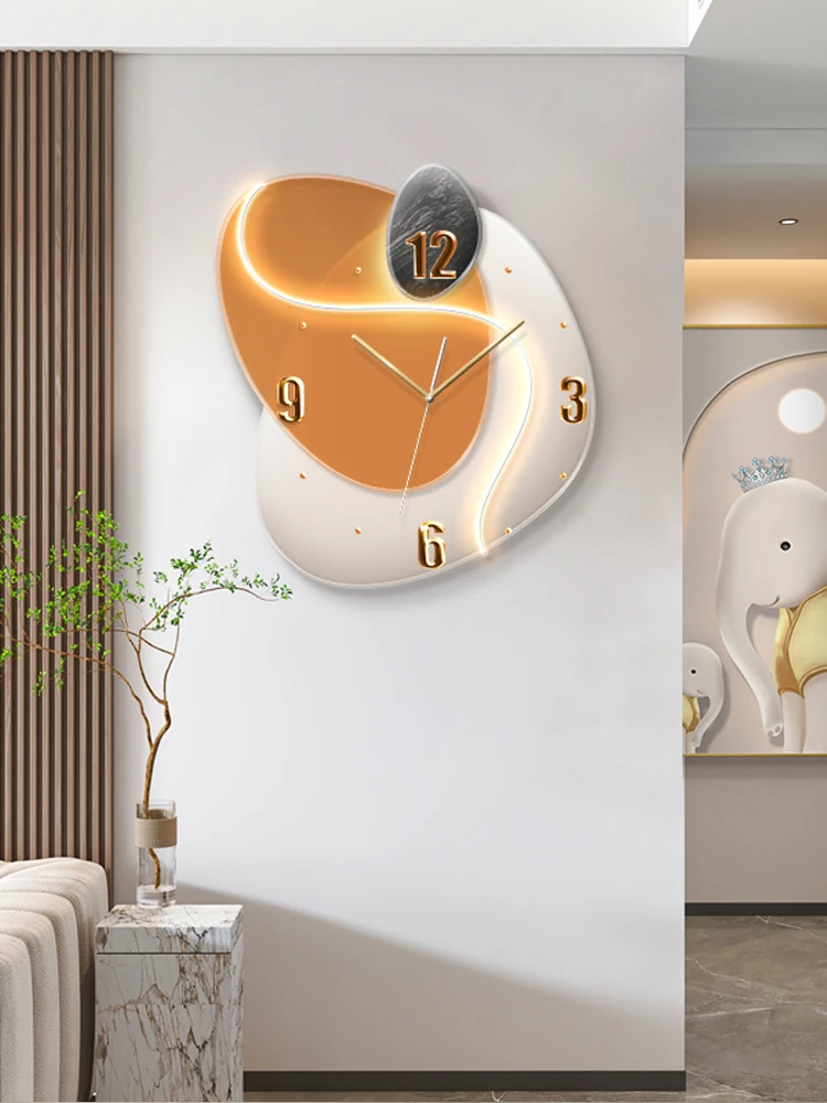 Dining room decoration painting living clock hanging modern simple table wall