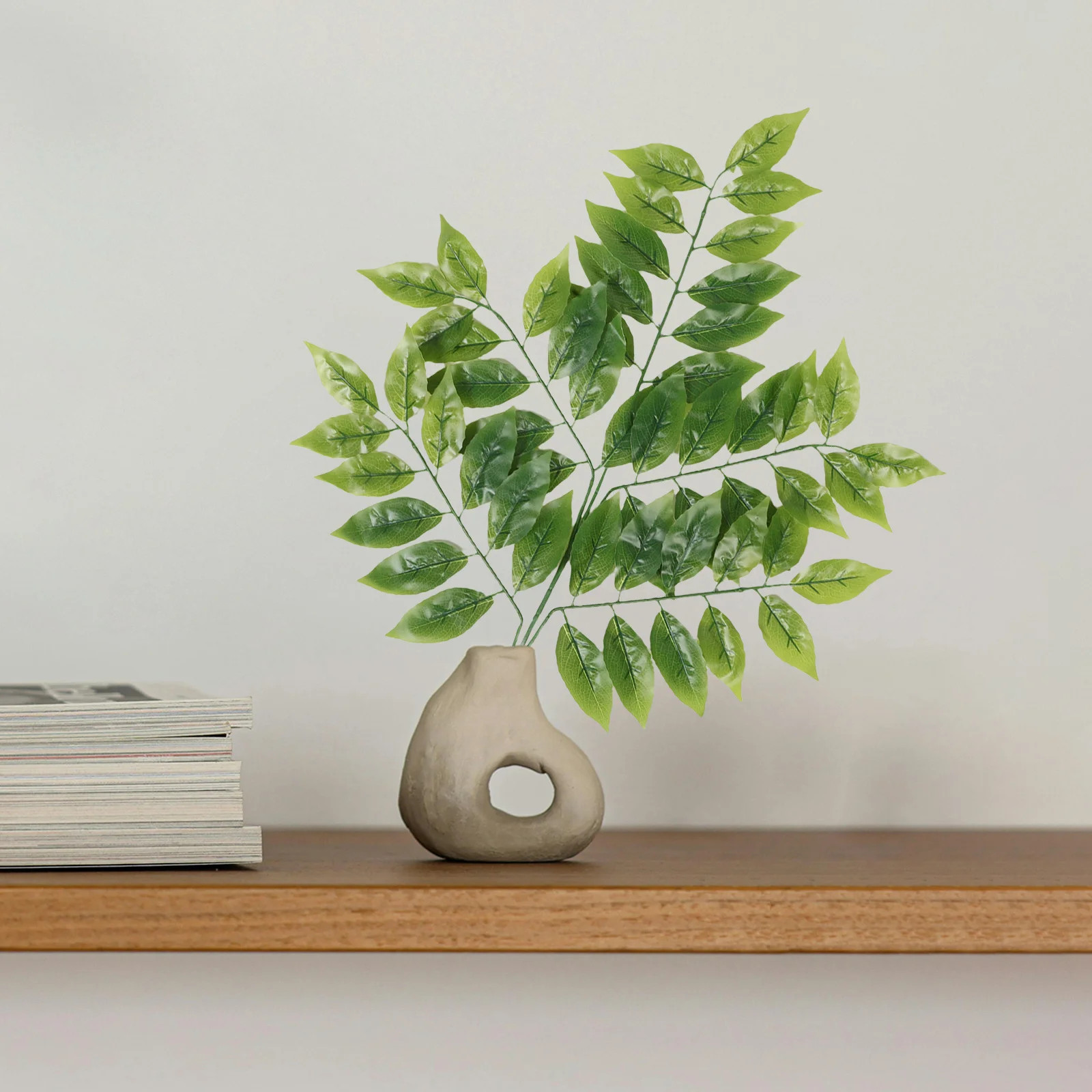 

3Pcs Artificial Leaf Stems Realistic Faux Greenery Branches for Home Decor Vase Fillers Table Centerpieces Greenery Stems