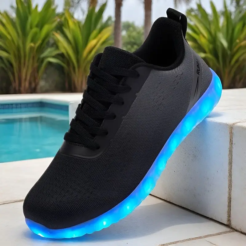 Men's Fashion Light Shoes Daily Casual Magic Light Shoes Outdoor Casual Lightweight Breathable Men's Light Shoes
