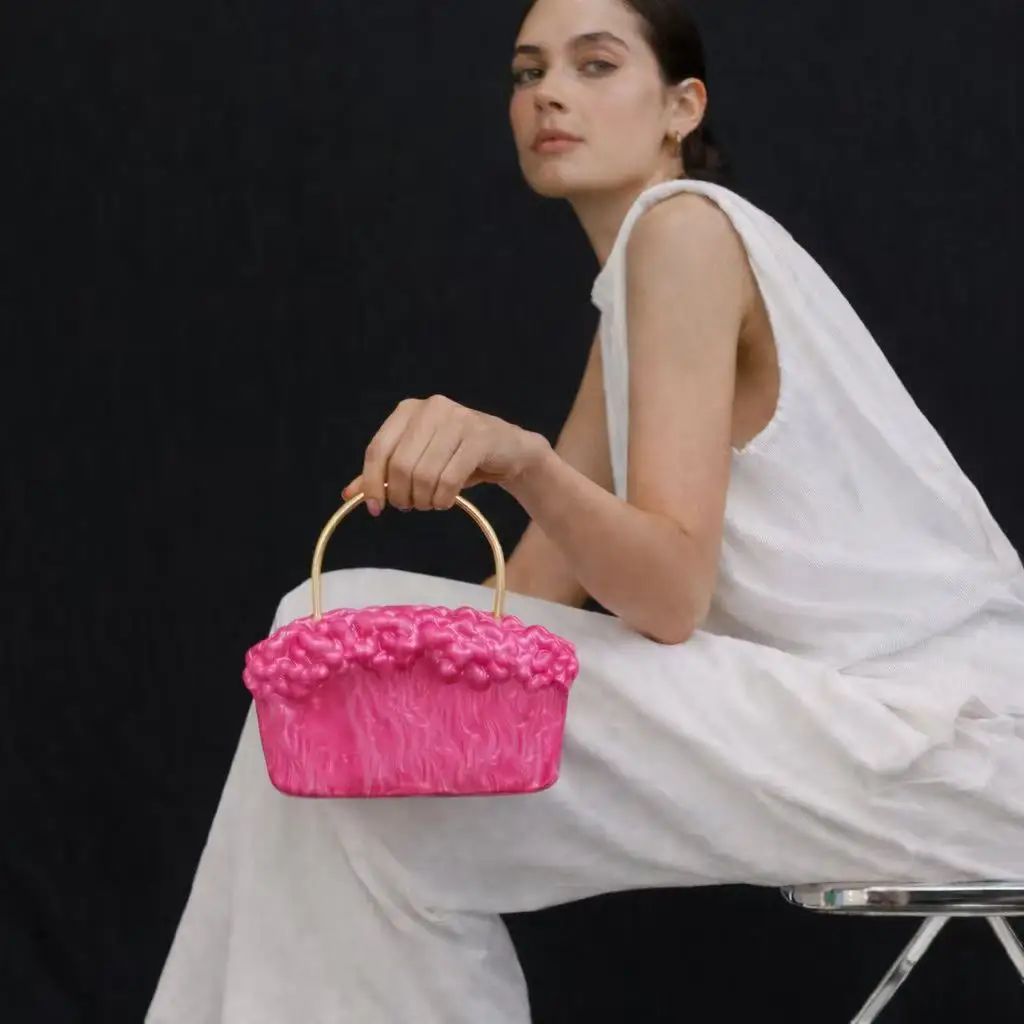 New Fashion Woven Acrylic Evening Bag Single Shoulder Crossbody Bag Evening Party Bag Women Handbag