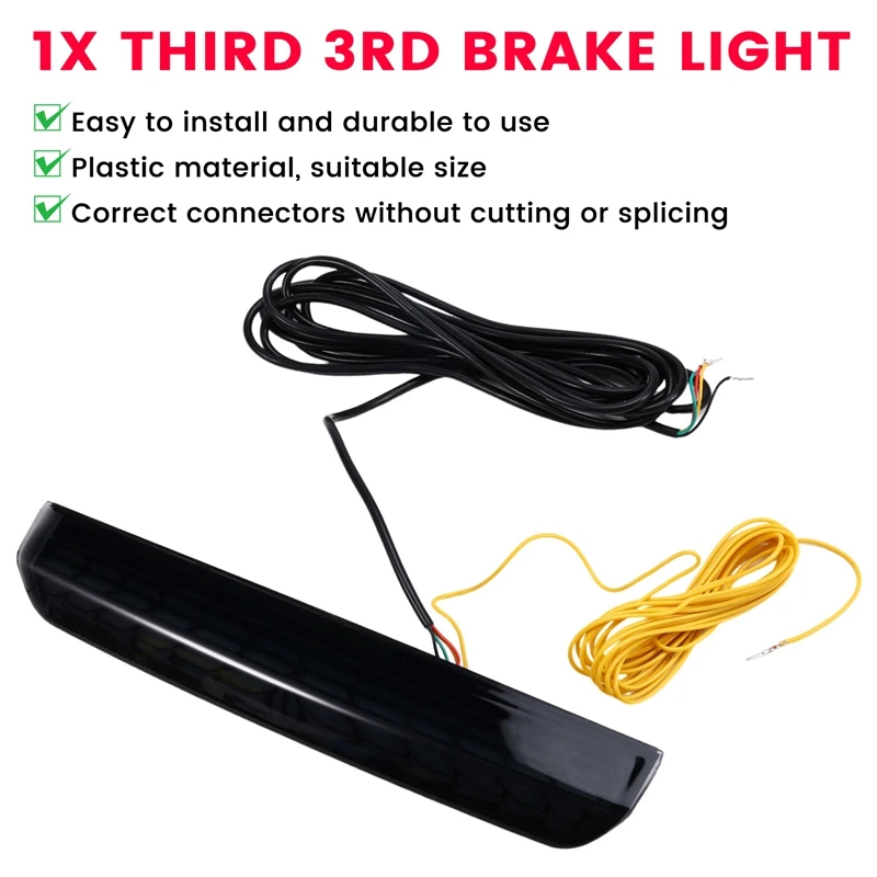 

Dne-zThird 3rd Brake Light for Toyota Prado 250 LC250 2024,High Mount Rear Brake Light,Rear Running Light+Brake+Turn Signal