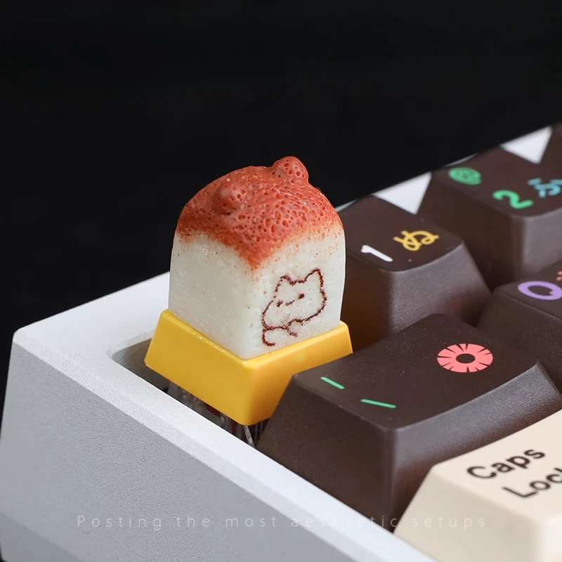 

Колпачок для ключей, милый щенок, тост, механический 3D крест, мономер, смола