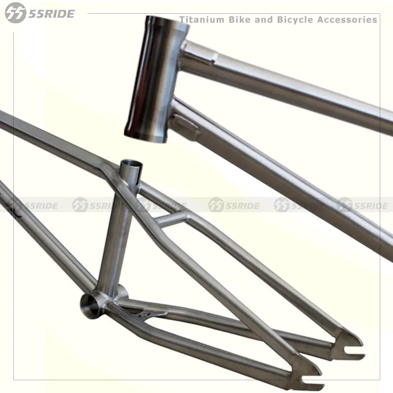 

Титановая рама для BMX-велосипеда, аксессуары для экстремальных видов спорта, запчасти для BMX-велосипедов, 16/18/20 дюймов