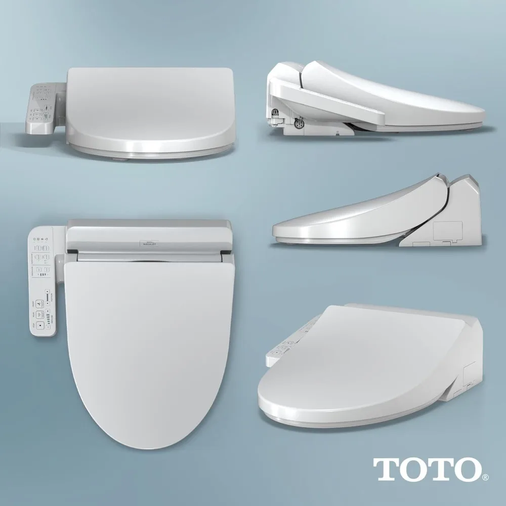 TOTO WASHLET A2 Dudukan Kloset Elektronik dengan Pemanas Dudukan dan Tutup SoftClose, Bentuk Memanjang, Putih Kapas - SW3004 # 01