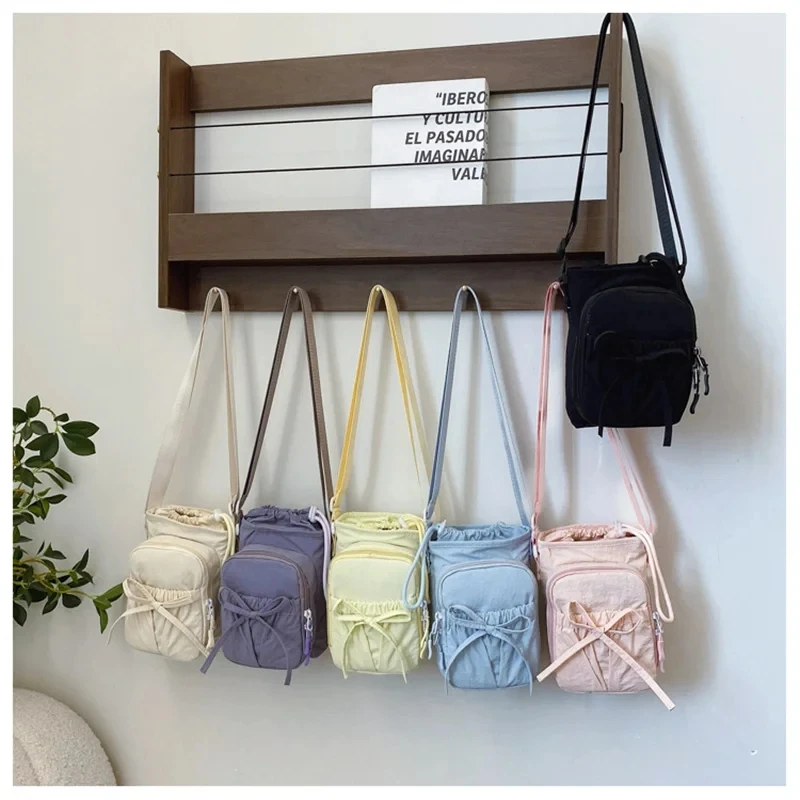 

Нейлоновая сумка через плечо, мягкий мини-кошелек для телефона, многофункциональная квадратная сумка через плечо, кошелек через плечо, холщовый кошелек, сумка-мессенджер